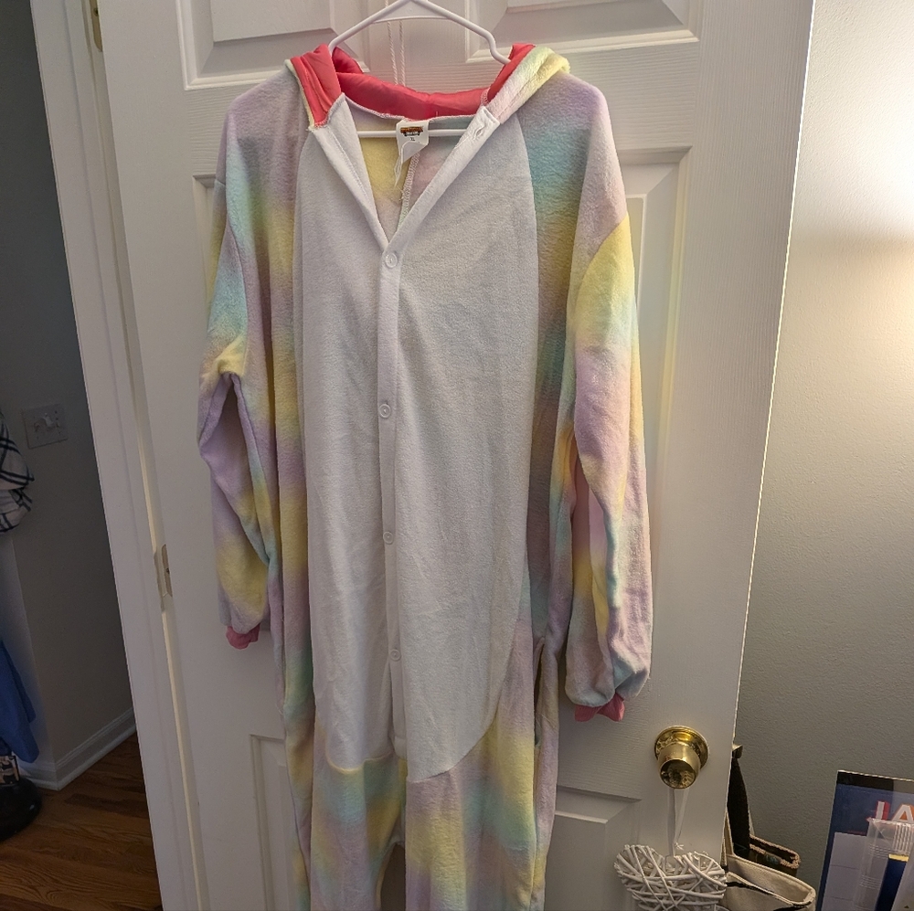 Colorful Women's Onesie Pajamas Costume Adult Xlg